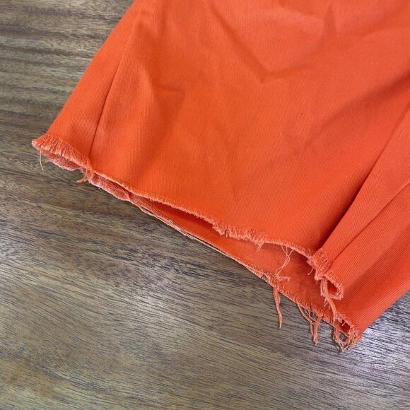 Dickies Canvas Shorts Size 30 Orange Cut Off  Grunge Skateboarding Work - Picture 3 of 11